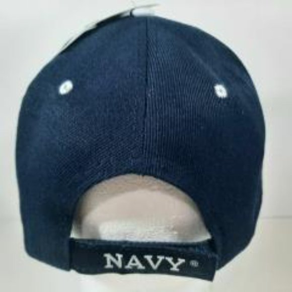 US Navy Hat with Eagle Defending Freedom Military Adjustable Blue Cap Swirl - Picture 4 of 4